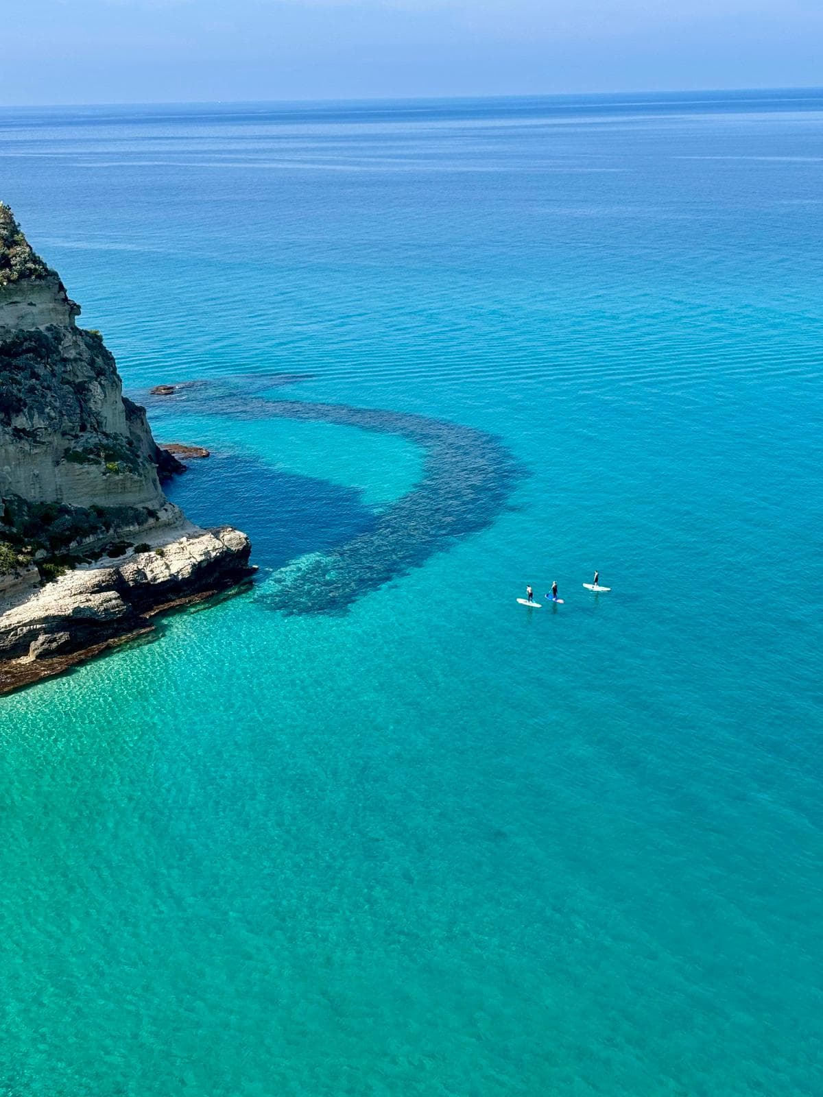 SUP an der Costa degli Dei
