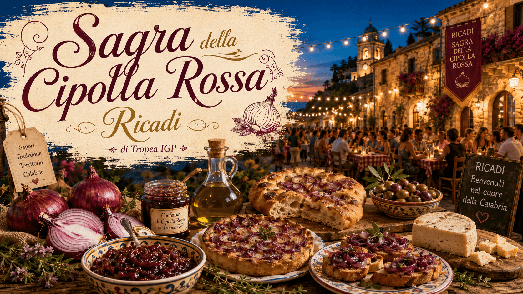 SAGRA DELLA CIPOLLA ROSSA DI TROPEA IGP A RICADI